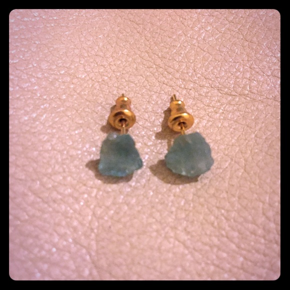 Estrella & Luna Jewelry - 🆕BOHO STYLE RAW AQUAMARINE CRYSTAL STUD EARRINGS